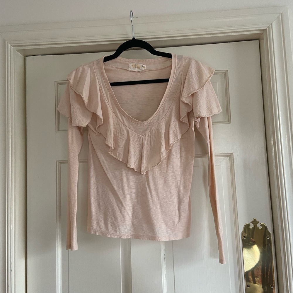 Nation LTD Ruffled Top - Size XS